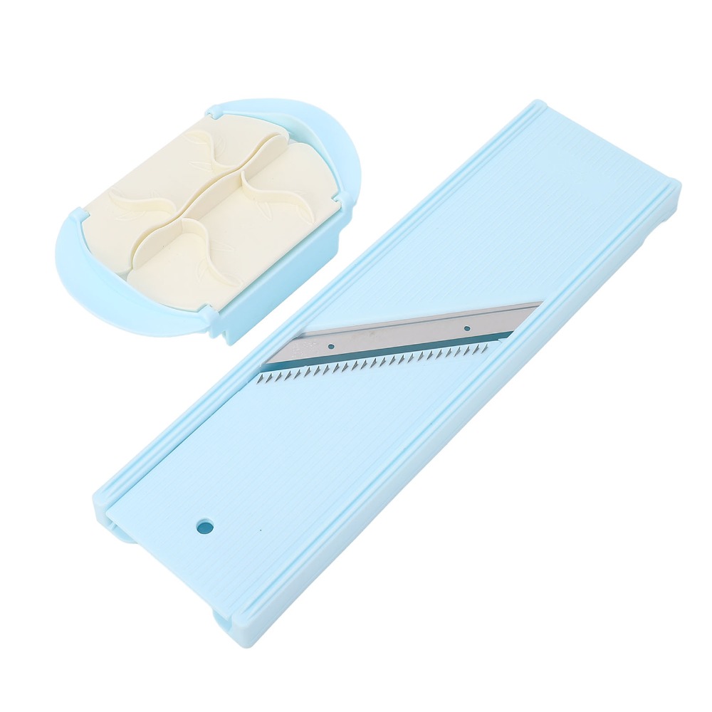 Meal Prep Potatoes - Plastic Potato Slicing Tool Blue Stainless
