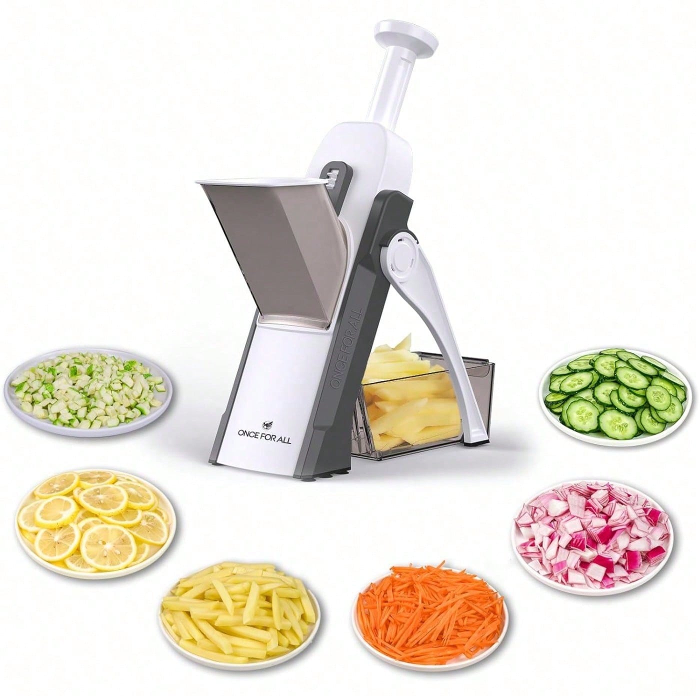Meal Prep Potatoes - Safe Mandoline Slicer 5 in 1