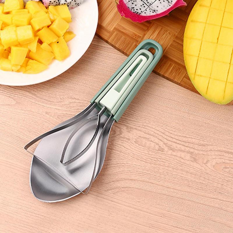 Mango Splitter Tool - 3in1 Mango Peeling Cutting Knife Mango