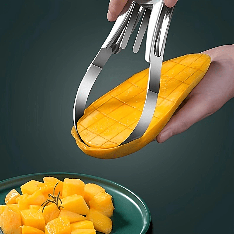 Mango Splitter Tool - Mango Slicing Tool Stainless Steel Core