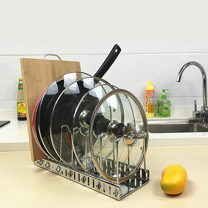 Meal Prep Organizer - 304 Stainless Steel Adjustable Rack Pot