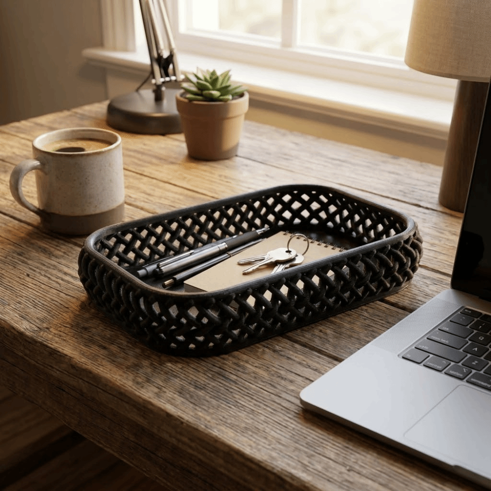 Multi-Purpose Imitation Rattan - Meal Prep Organizer ulasan dan harga