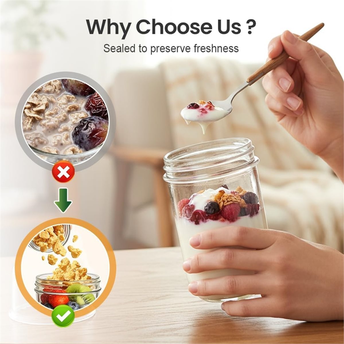 BAAE Overnight Oats Containers - Meal Prep Overnight Oats ulasan dan harga
