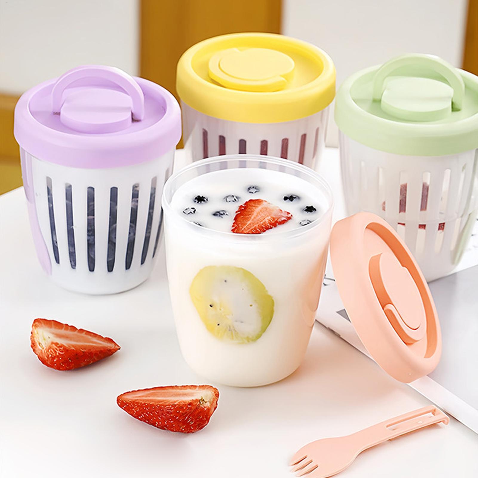 Yogurt Containers with Lids Ai - Meal Prep Overnight Oats ulasan dan harga
