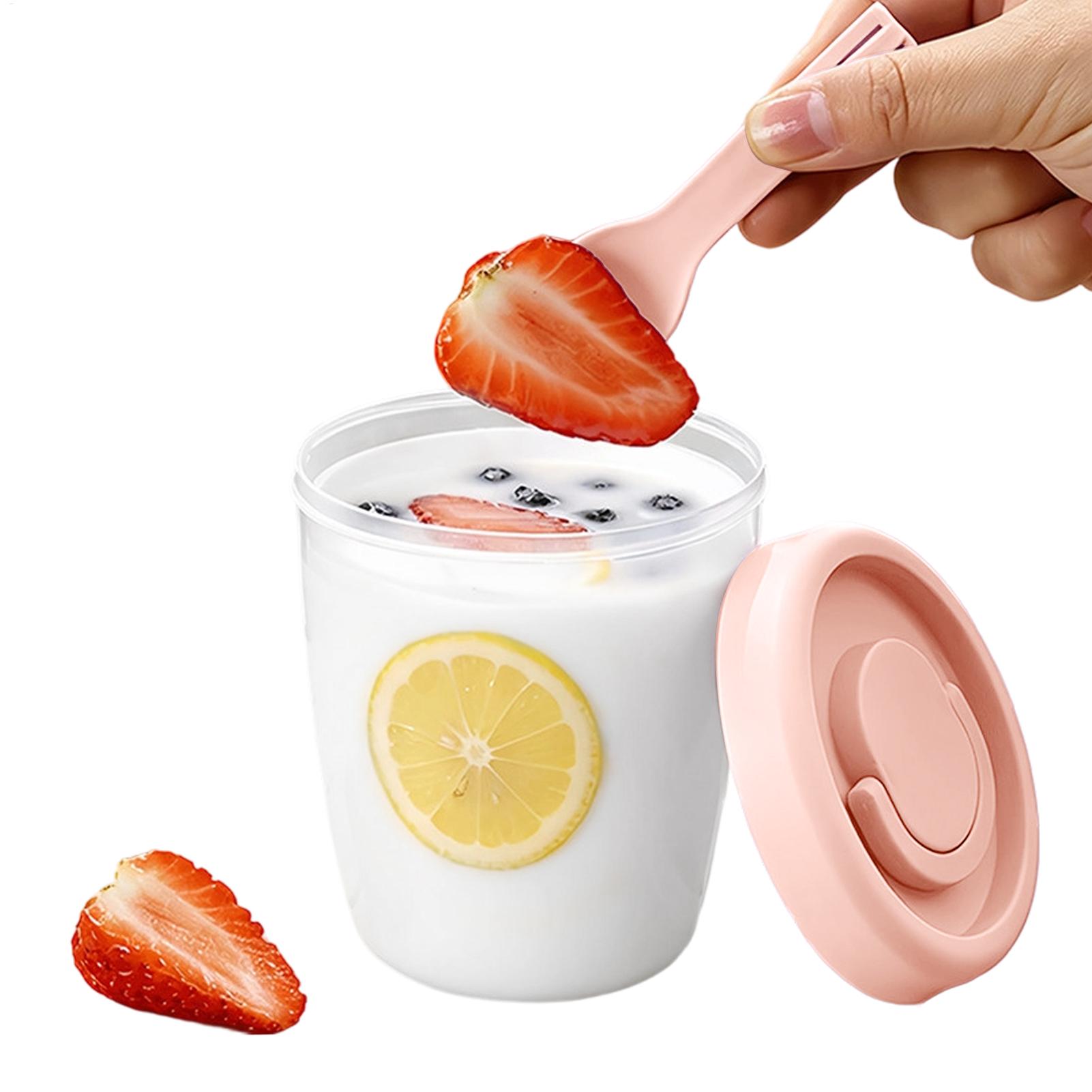 Yogurt Containers with Lids Ai - Meal Prep Overnight Oats ulasan dan harga