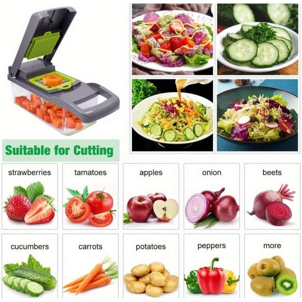 16 in 1 Vegetable Chopper Slic - Mango Splitter Tool ulasan dan harga