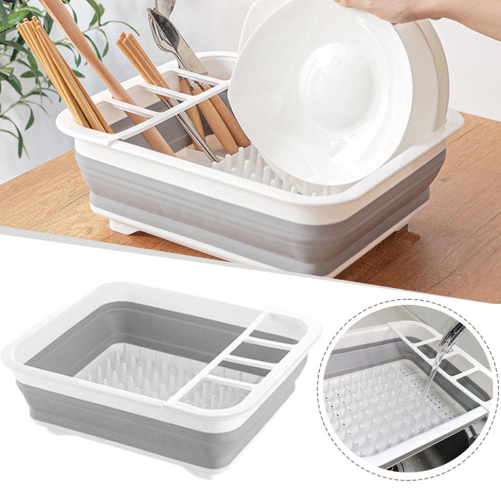 Foldable Dish Drainer Bowl Rac - Meal Prep Organizer ulasan dan harga