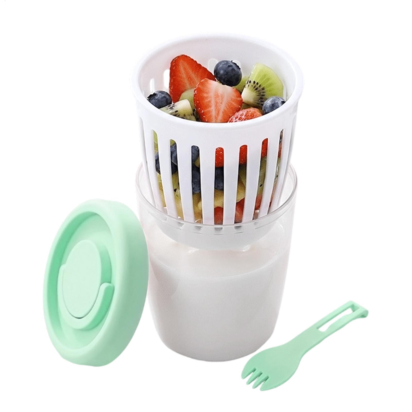 Yogurt Cups With Lids Draining - Meal Prep Overnight Oats ulasan dan harga