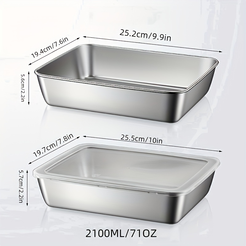 4pcs Stainless Steel Food Stor - Meal Prep Organizer ulasan dan harga