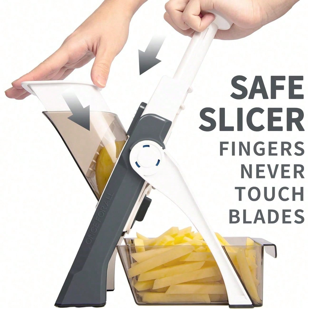 Safe Mandoline Slicer 5 in 1 V - Meal Prep Potatoes ulasan dan harga