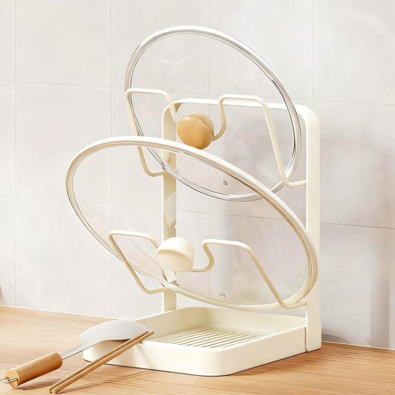 Pot Lid Organizer Anti-Slip Ki - Meal Prep Organizer ulasan dan harga