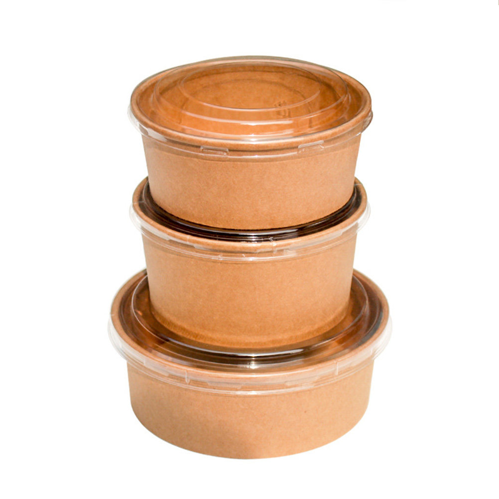 20Pcs Kraft Paper Bowls Leakpr - Meal Prep Food ulasan dan harga
