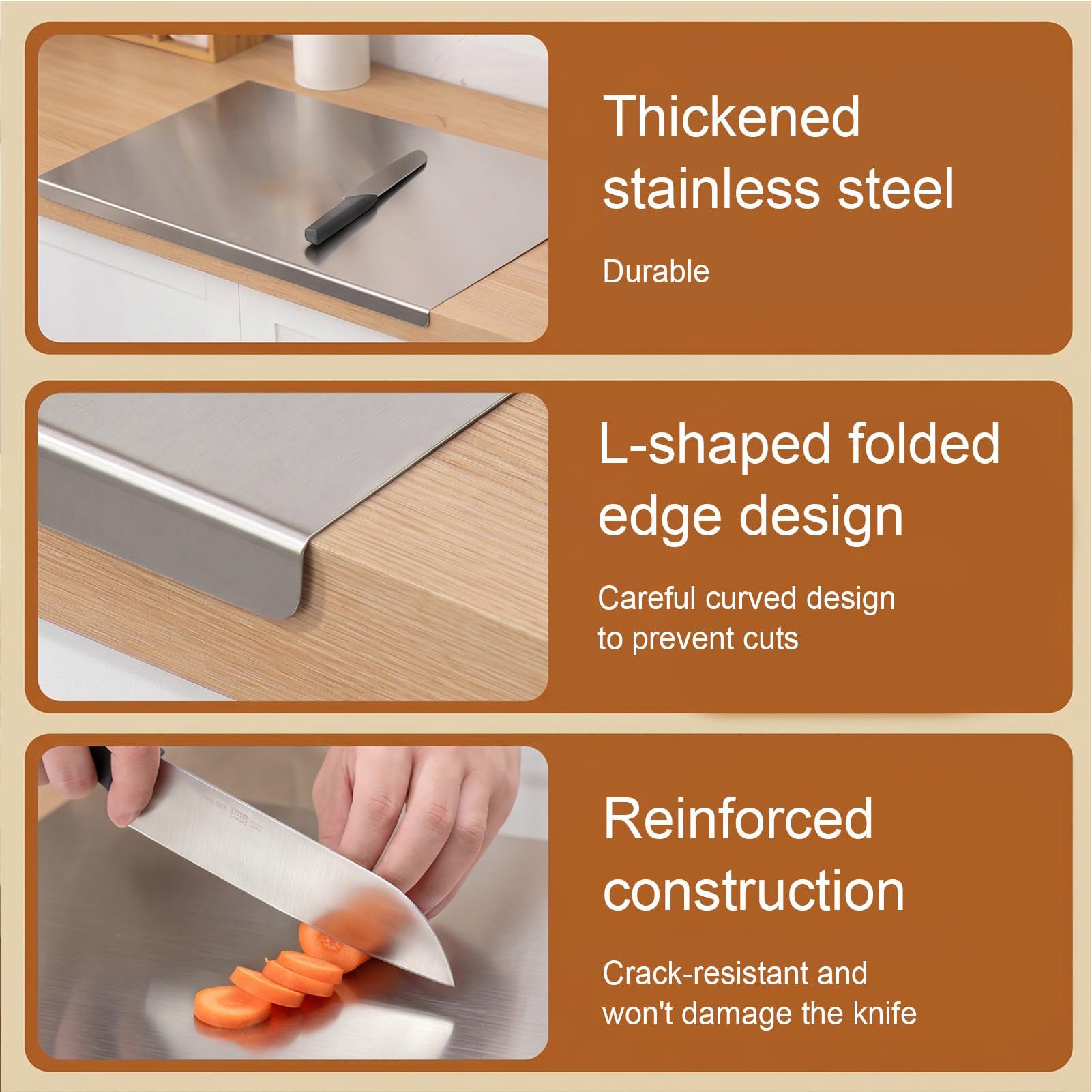 Stainless Cutting Board Dishwa - Meal Prep Food ulasan dan harga