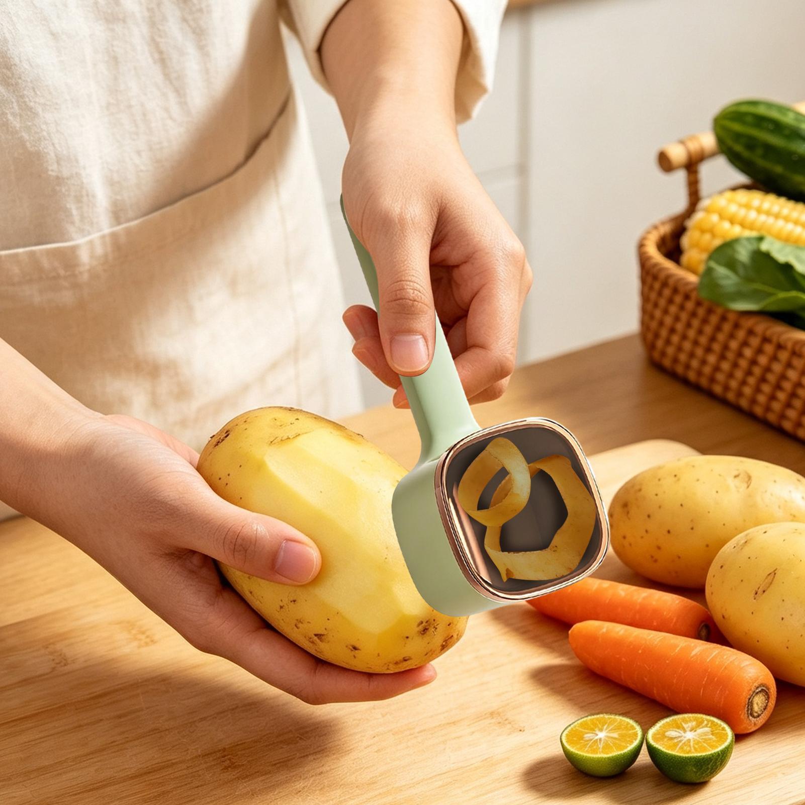 Vegetable Peeler With Catcher  - Meal Prep Potatoes ulasan dan harga