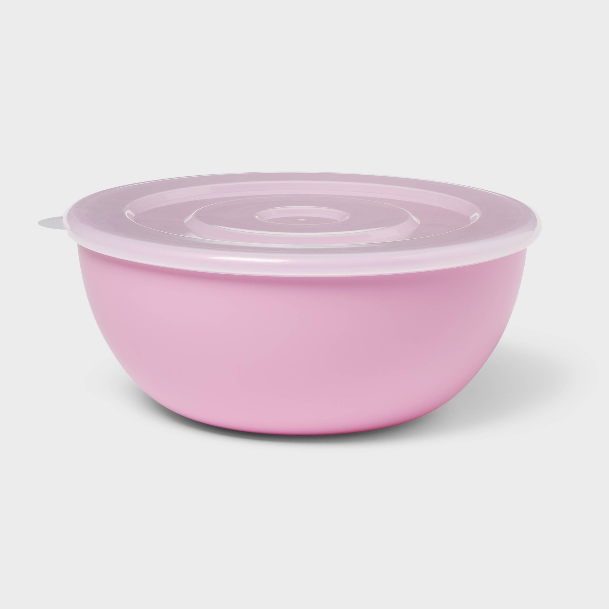 Pink Bowl With Matching Lid, D - Meal Prep Food ulasan dan harga